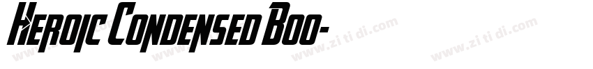 Heroic Condensed Boo字体转换